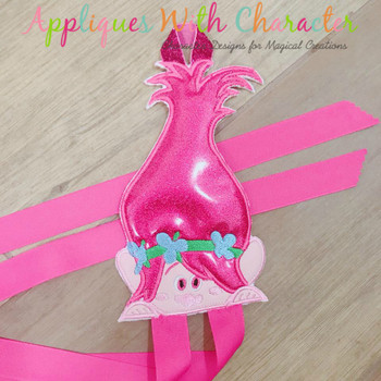 Peeking Pop Troll Movie Applique Design Peeking Pop Troll Movie Applique Design