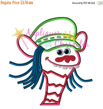 Troll Movie Kooper Applique Embroidery Machine Design Troll Movie Kooper Applique Embroidery Machine Design