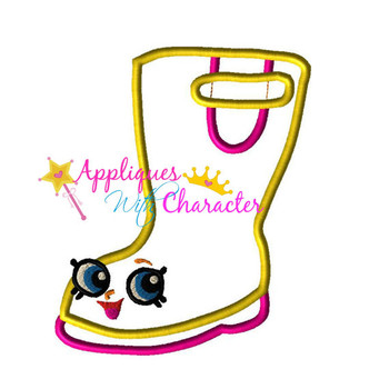 Shopkins Rain Boot Applique Design Embroidery Machine Design Shopkins Rain Boot Applique Design Embroidery Machine Design