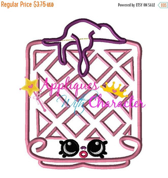 Shopkins Waffle Applique Embroidery Machine Design Shopkins Waffle Applique Embroidery Machine Design