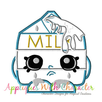 Shopikins Spilt Milk Applique Design Shopikins Spilt Milk Applique Design