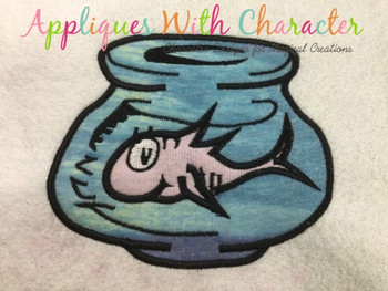 Seuss Fish In Bowl Embroidery Machine Design Seuss Fish In Bowl Embroidery Machine Design