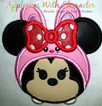Miss Mouse Easter Bunny Tsum Tsum Applique Design Miss Mouse Easter Bunny Tsum Tsum Applique Design