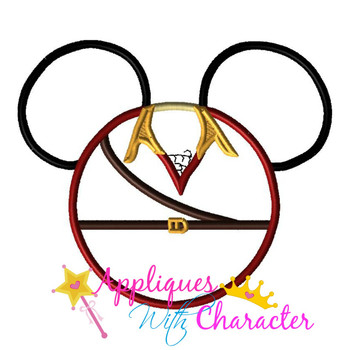 Beauty Gaston Mr Mouse Head Applique Design Beauty Gaston Mr Mouse Head Applique Design