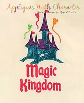 Magic Kingdom Castle Applique Design Magic Kingdom Castle Applique Design