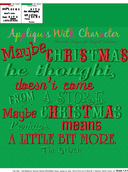 Grinchy Saying Embroidery Design Grinchy Saying Embroidery Design