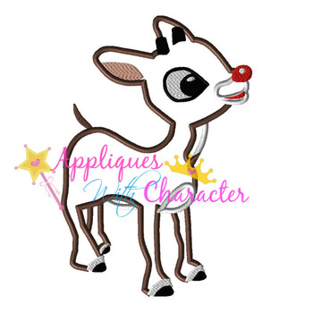 Rudy Reindeer Applique Design Rudy Reindeer Applique Design