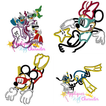 Scuba Snorkel 4 Applique Designs Scuba Snorkel 4 Applique Designs