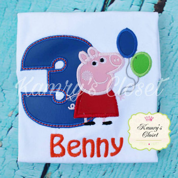 Pepper Pig THREE Applique Design Pepper Pig THREE Applique Design