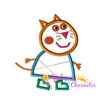 Pepper Pig Candie Cat Applique Design Pepper Pig Candie Cat Applique Design