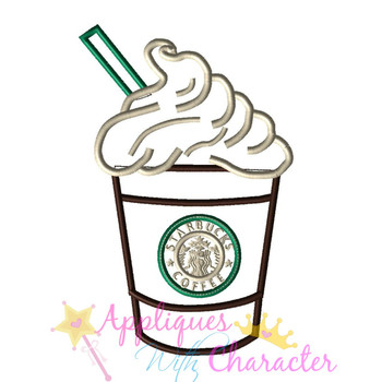 Coffee Drink Applique Design Coffee Drink Applique Design