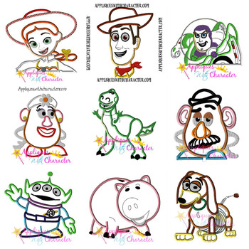 Toy Story Applique Design Set Toy Story Applique Design Set