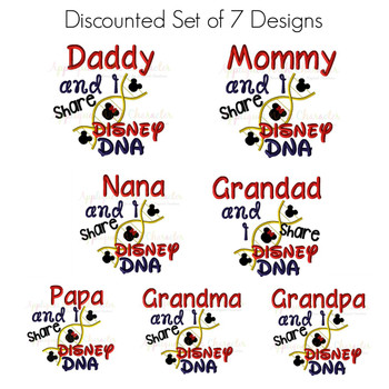 DNA Embroidery Saying Design Set DNA Embroidery Saying Design Set