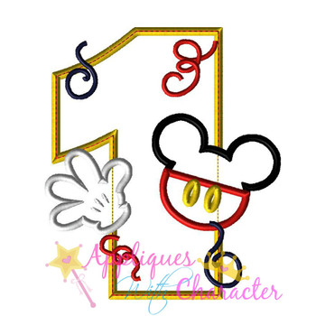 Mr Mouse One Applique Design Mr Mouse One Applique Design