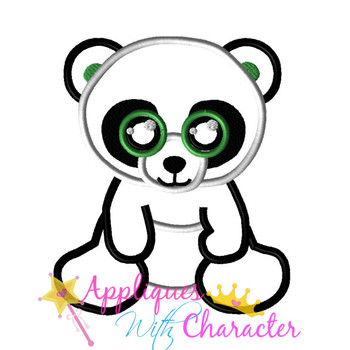 Beanie Panda Bear Applique Design Beanie Panda Bear Applique Design