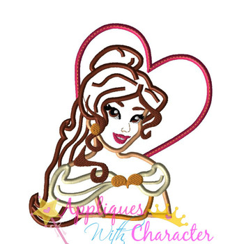 Beauty Bella Heart Applique Design Beauty Bella Heart Applique Design