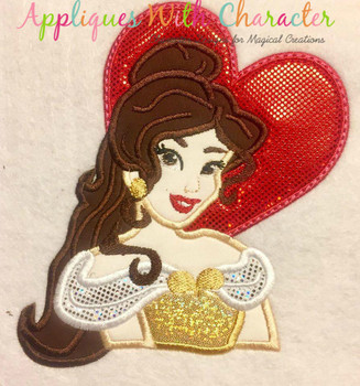 Beauty Bella Heart Applique Design Beauty Bella Heart Applique Design