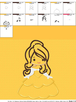 Beauty Bella Cutie Applique Design Beauty Bella Cutie Applique Design
