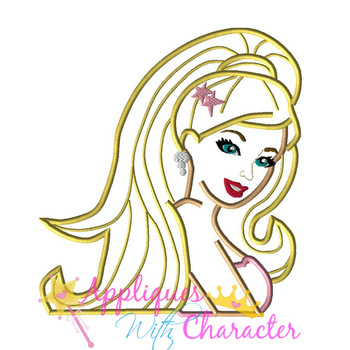 Fashion Doll Applique Design Movie Bust Fashion Doll Applique Design Movie Bust