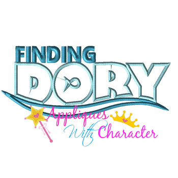 Finding Dorie Logo Applique Design Finding Dorie Logo Applique Design