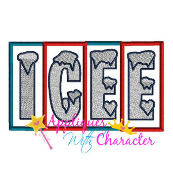 Icee Drink Applique Design Icee Drink Applique Design