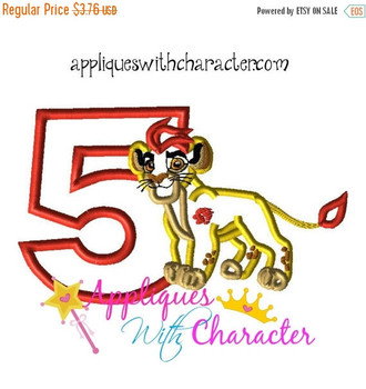 Lion Guard FIVE Inspired Applique Design Lion Guard FIVE Inspired Applique Design