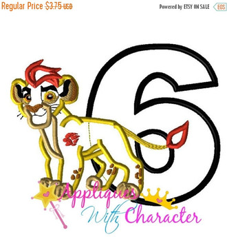 Lion Guard SIX Inspired Applique Design Lion Guard SIX Inspired Applique Design