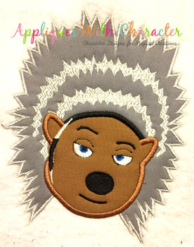 Sing Movie Ash Porcupine Applique Design Sing Movie Ash Porcupine Applique Design