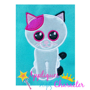 Beanie Cat Applique Design Beanie Cat Applique Design