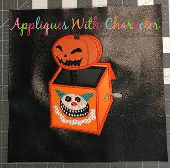 Nightmare Before Christmas Jack In The Box Applique Design Nightmare Before Christmas Jack In The Box Applique Design