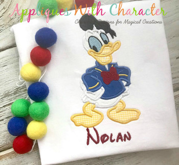 Don Duck Full Body Applique Design Don Duck Full Body Applique Design