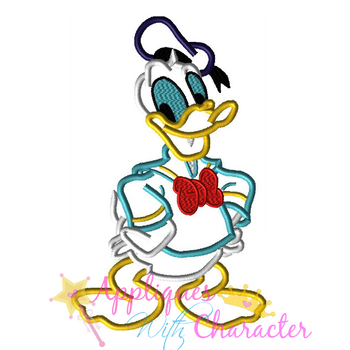 Don Duck Full Body Applique Design Don Duck Full Body Applique Design