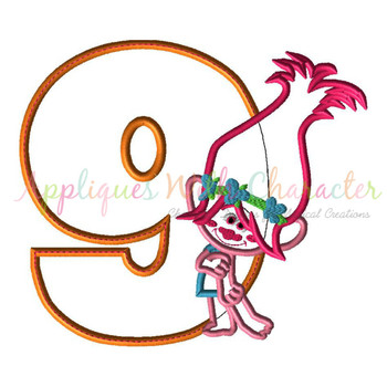 Pop Troll Nine Applique Design Pop Troll Nine Applique Design