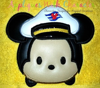 Mr Mouse Captain Cruise Tsum Tsum Applique Design Mr Mouse Captain Cruise Tsum Tsum Applique Design
