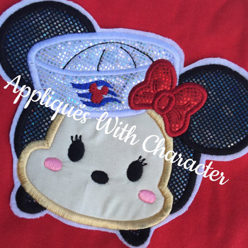 Minnie Cruise Tsum Tsum Applique Design Minnie Cruise Tsum Tsum Applique Design