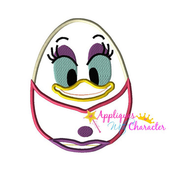 Daisy Duck Easter Egg Applique Design Daisy Duck Easter Egg Applique Design