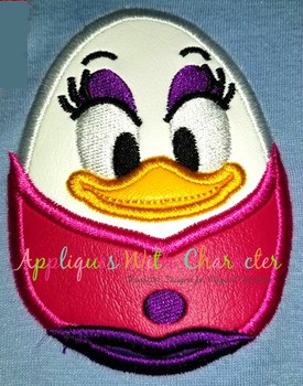 Daizy Duck Easter Egg Applique Design Daizy Duck Easter Egg Applique Design