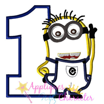 Minion One Applique Design Minion One Applique Design