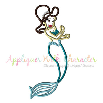 Mermaid Sister 3 Applique Design Mermaid Sister 3 Applique Design