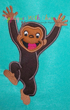 Curious Monkey Applique Design Curious Monkey Applique Design