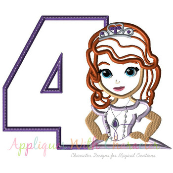 Sofia First Four Applique Design Sofia First Four Applique Design
