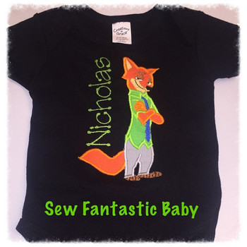 Zoo Fox Applique Zoo Fox Applique