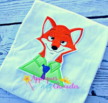 Zoo Fox Bust Applique Zoo Fox Bust Applique