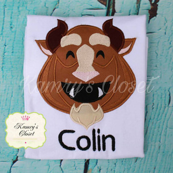 Beauty Beast Emoji Applique Design Beauty Beast Emoji Applique Design