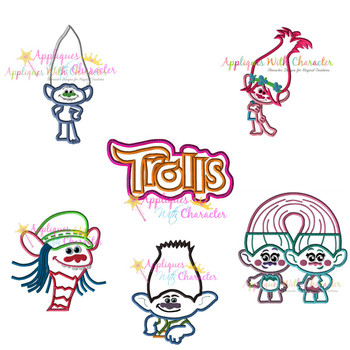 Trolls Applique Design Set Trolls Applique Design Set