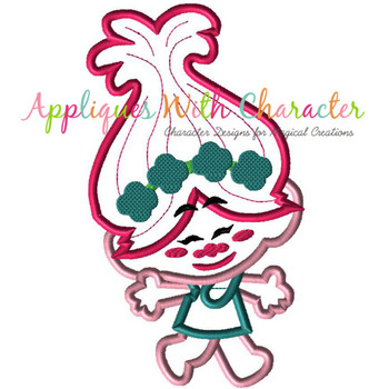 Troll Pop Cutie Applique Design Troll Pop Cutie Applique Design