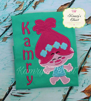 Troll Pop Cutie Applique Design Troll Pop Cutie Applique Design