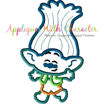 Troll Branch Cutie Applique Design Troll Branch Cutie Applique Design