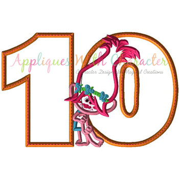 Pop Troll Ten Applique Design Pop Troll Ten Applique Design