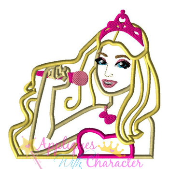Fashion Doll Rock Star Applique Design Movie Bust Fashion Doll Rock Star Applique Design Movie Bust